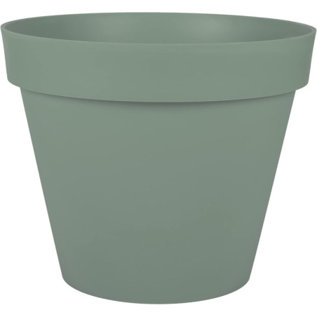 Pot de Fleurs Toscane - Vert Laurier - Diam 47,5 x H 39 cm - 43 L - Recyclé 98 % - Fabrication Française