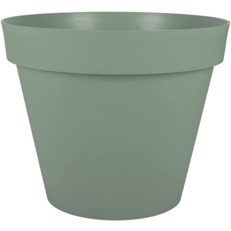 Pot de Fleurs Toscane - Vert Laurier - Diam 59 x H 47 cm - 76 L - Recyclé 98 % - Fabrication Française