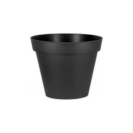 Pot de Fleurs Toscane - Gris Anthracite - Diam 79 x H 66 cm - 170 L - Recyclé 90 % - Fabrication Française