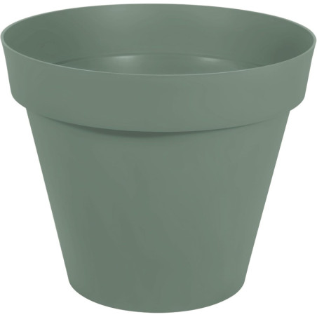 Pot de Fleurs Toscane - Vert Laurier - Diam 79 x H 66 cm - 170 L - Recyclé 98 % - Fabrication Française