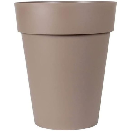 Vase Mi-Haut Toscane - Taupe - Diam 44 x H 53 cm - 50 L - Garantie 7 Ans - Fabrication Française