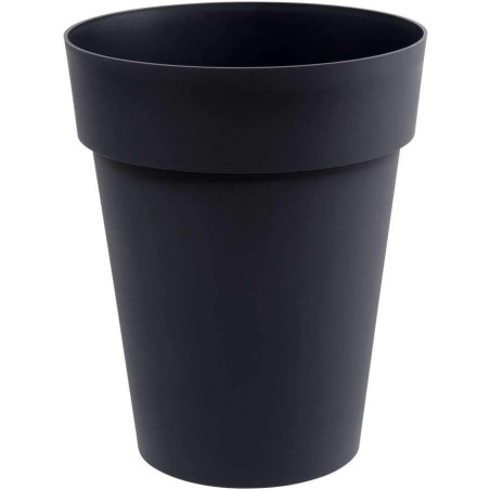 Vase Mi-Haut Toscane - Gris Anthracite - Diam 44 x H 53 cm - 50 L - Garantie 7 Ans - Fabrication Française
