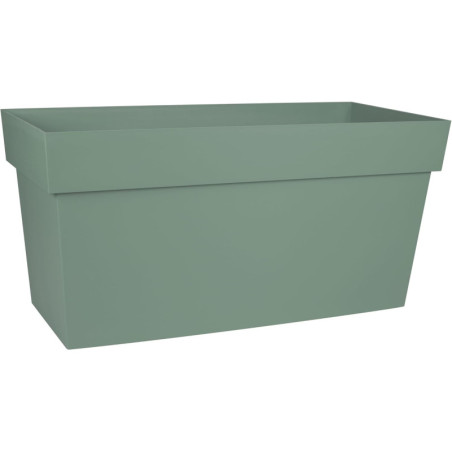 Muret Jardinière Toscane - Vert Laurier - 79 x 35 x 39 cm - 74 L - Réserve d'Eau - Fabrication Française
