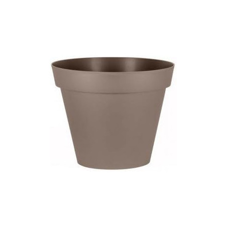 Pot de Fleurs XXL Toscane - Taupe - Diam 98,5 x H 79,5 cm - 356 L - Garantie 7 Ans - Fabrication Française