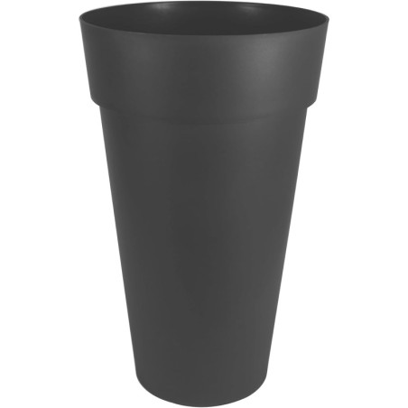 Vase XXL Toscane - Gris Anthracite - Diam 48,5 x H 80 cm - 90 L - Garantie 7 Ans - Fabrication Française