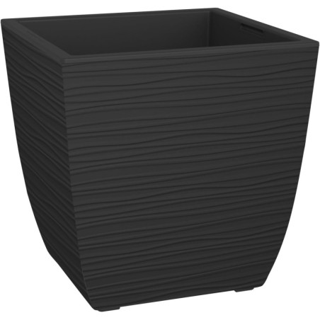 Carré Diva Stone - Noir - 43,5 x 43,5 x 44,2 cm - 42 L - Bac Amovible - Fabrication Française