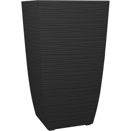 Carré Haut Diva Stone - Noir - 43,5 x 43,5 x 78,2 cm - 42 L - Bac Amovible - Fabrication Française
