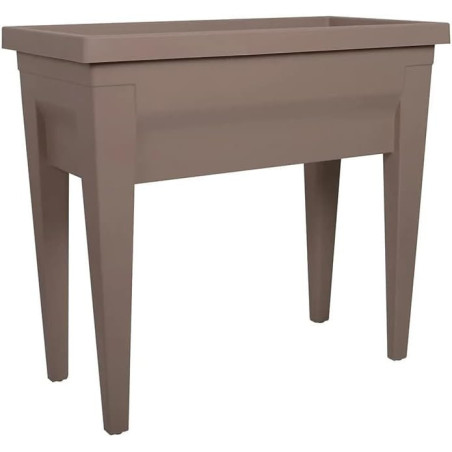 Espace Potager VEG&Table City - Taupe - 76 x 38,5 x 68 cm - 57 L - Réserve d'Eau - Fabrication Française