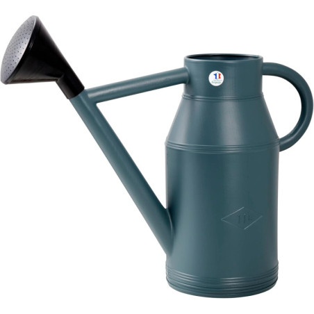 Arrosoir Lyonnais Rond - 11 L - Gris Anthracite - 55 x 19,5 x 44 cm - Avec Pomme - Fabrication Française