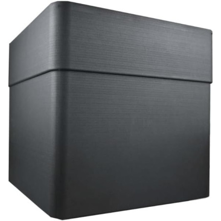 Bac Carré Carel - Gris Anthracite - 39 x 39 x 39 cm - 26 L - Roulettes - Fabrication Française