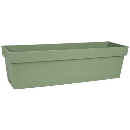 Jardinière Toscane - Vert Laurier - 60 x 18 x 16,7 cm - 13 L - Plateau Clipsé - Fabrication Française