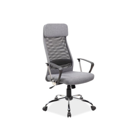 Fauteuil de bureau pivotant en tissu - Gamme Q-345 - Gris