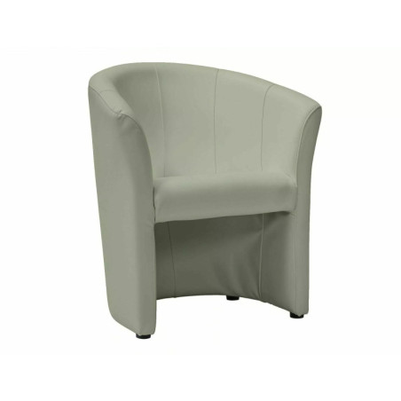 Fauteuil en similicuir - Gamme TM-1 - Gris