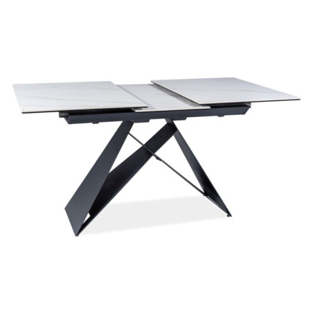 Table extensible en céramique - Gamme Westin SC - 120 à 160 cm - Blanc