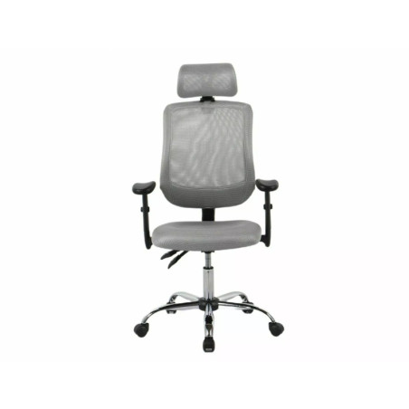 Fauteuil de bureau pivotant en tissu - Gamme Q-118R - Gris