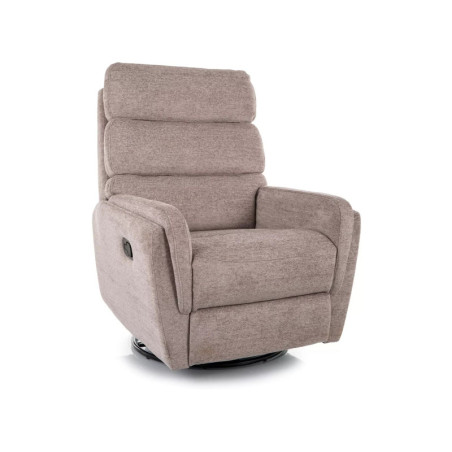 Fauteuil relax manuel en tissu - Gamme Argos - Taupe