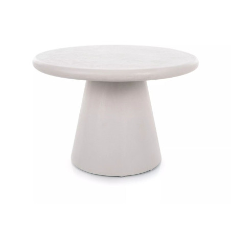 Table basse en bois - Gamme Aurora - D 60 cm - Gris clair