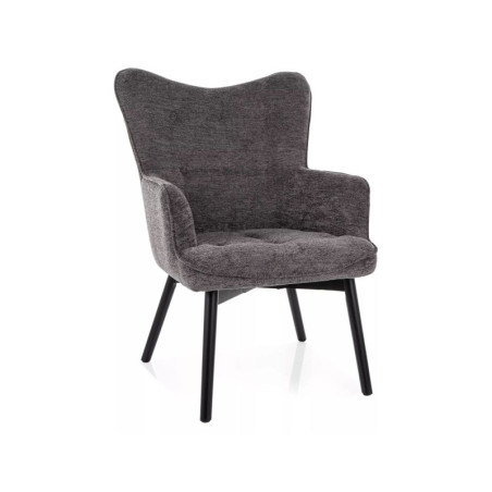 Fauteuil en tissu - Gamme Carmen - Gris