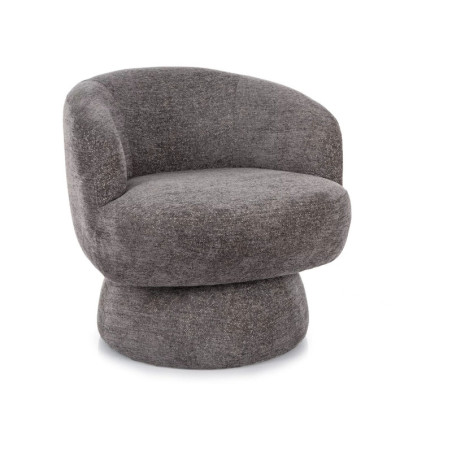 Fauteuil pivotant en tissu - Gamme Cosmic - Gris