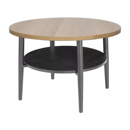 Table basse en bois - Gamme Ella B - D 60 cm - Chêne