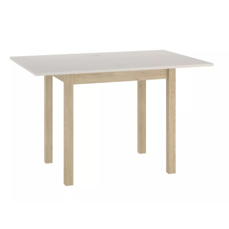 Table extensible en bois - Gamme Flip - 80 à 160 cm - Taupe