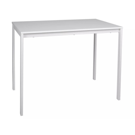 Table en bois - Gamme Mario - 100 x 60 x 75 cm - Blanc