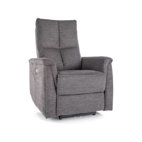 Fauteuil relax électrique en tissu - Gamme Neptun - Gris foncé