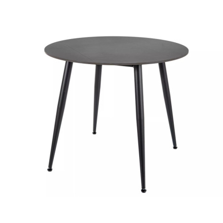 Table en céramique - Gamme Rion - D 90 cm - Noir mat
