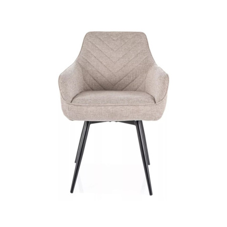 Chaise pivotante en tissu - Gamme Servio - Beige clair