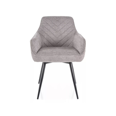 Chaise pivotante en tissu - Gamme Servio - Gris
