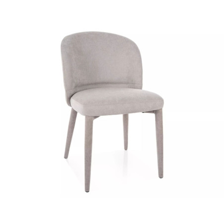 Chaise en tissu - Gamme Tino - Gris clair