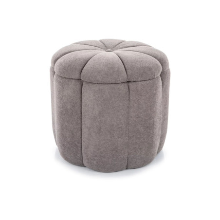Pouf avec rangement en tissu - Gamme Tup - Gris