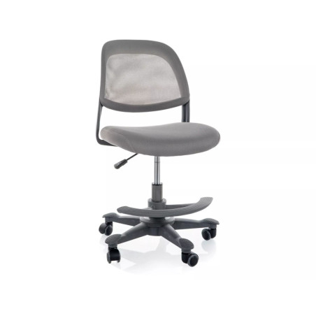 Fauteuil de bureau pivotant en tissu - Gamme Q-027 - Gris