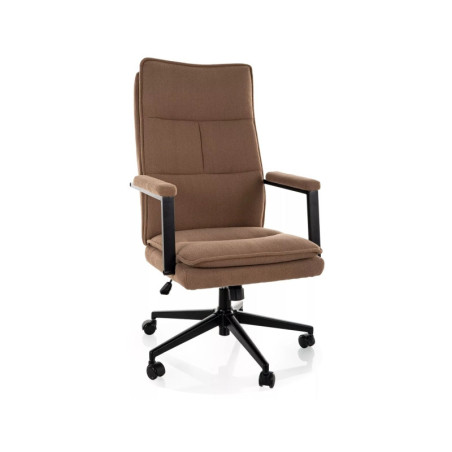 Fauteuil de bureau pivotant en tissu - Gamme Q-091 - Taupe - Tissu 260