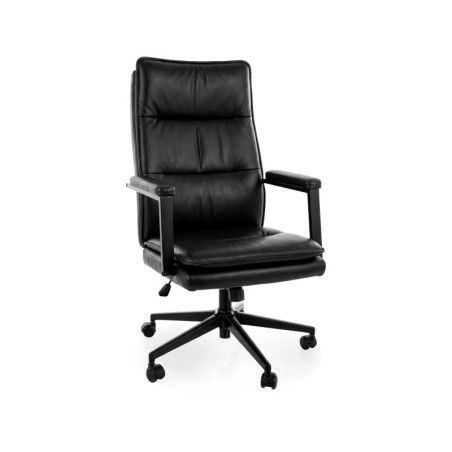 Fauteuil de bureau pivotant en similicuir - Gamme Q-091 - Noir