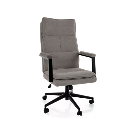 Fauteuil de bureau pivotant en tissu - Gamme Q-091 - Gris - Tissu Noelle 09