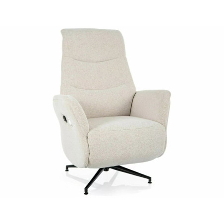 Fauteuil relax électrique en tissu - Gamme Nestor - Beige