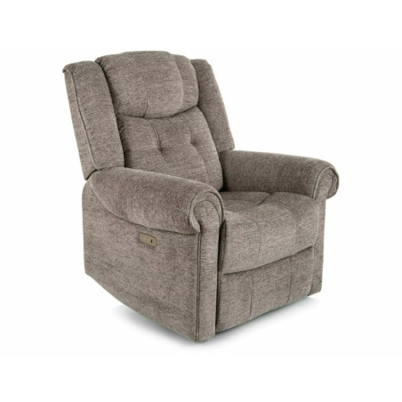 Fauteuil relax électrique en tissu - Gamme Parys - Gris