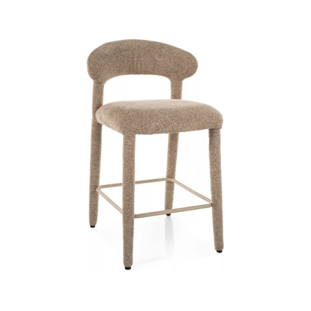 Tabouret de bar en tissu - Gamme Cava H-2 - Beige