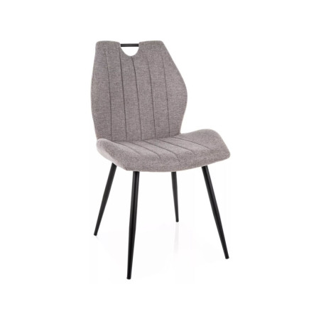 Chaise en tissu - Gamme Arco - Gris