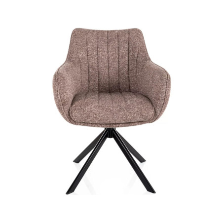 Chaise pivotante en tissu - Gamme Azalia - Taupe