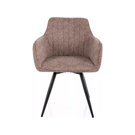 Chaise pivotante en tissu - Gamme Ballo - Taupe