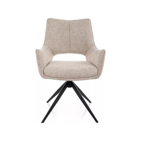 Chaise pivotante en tissu - Gamme Fino II - Beige