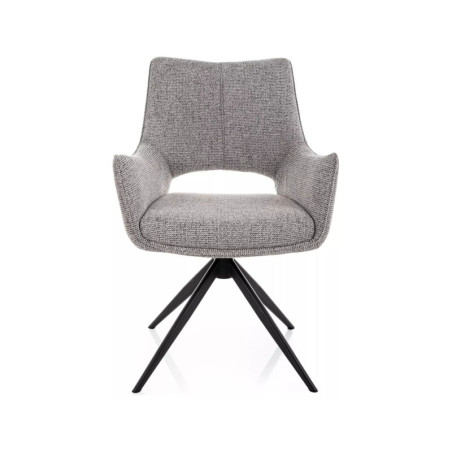 Chaise pivotante en tissu - Gamme Fino II - Gris