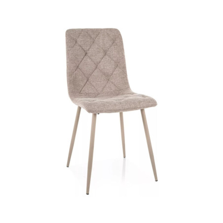 Chaise en tissu - Gamme Jerry - Beige clair