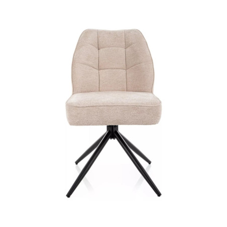 Chaise pivotante en tissu - Gamme John - Taupe