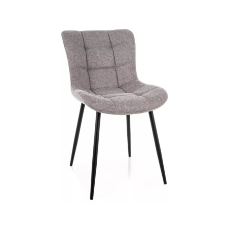 Chaise en tissu - Gamme Julia - Gris