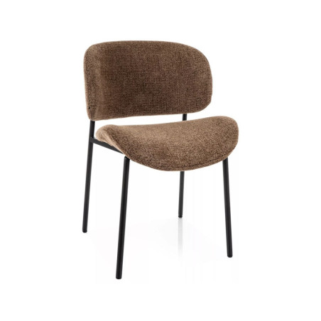 Chaise en tissu - Gamme Kiso - Beige cappuccino