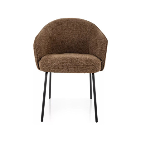 Chaise en tissu - Gamme Nao - Beige cappuccino