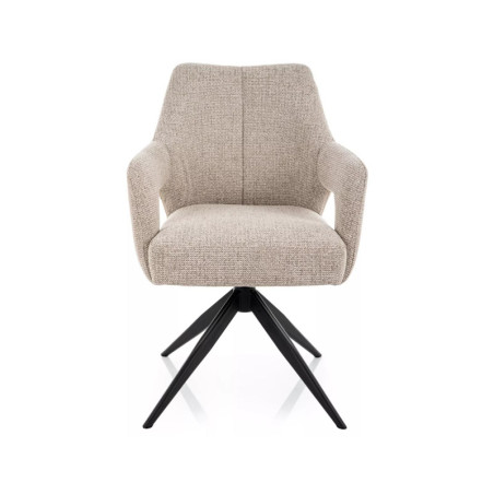 Chaise pivotante en tissu - Gamme Olsen - Beige